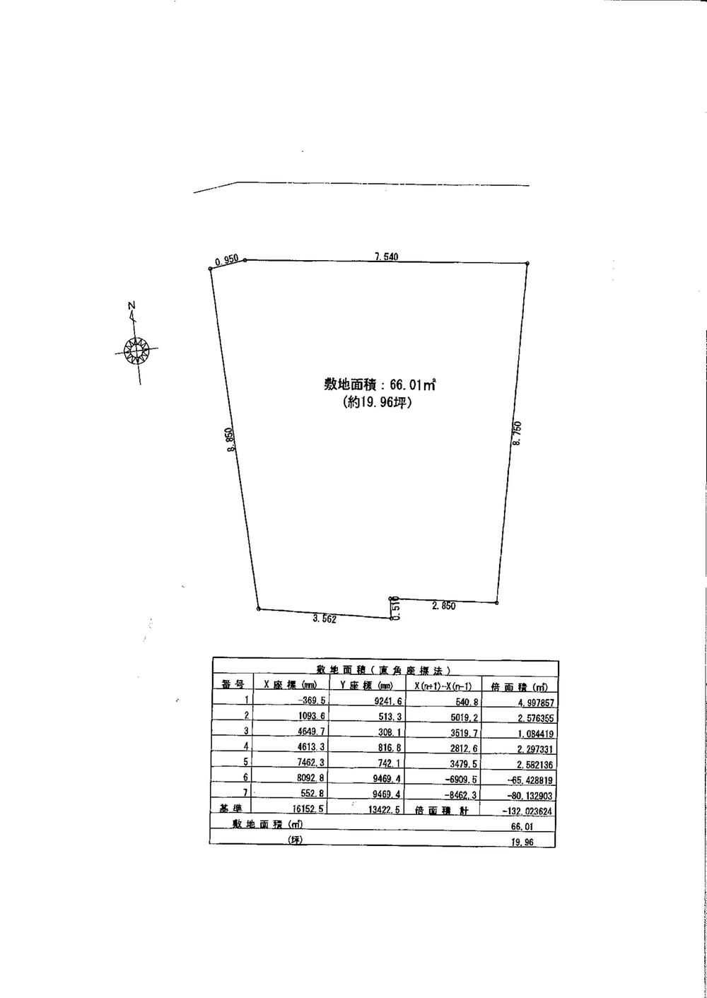 Compartment figure. 68,800,000 yen, 3LDK, Land area 66.18 sq m , Building area 105.61 sq m frontage also widely, You really want compartment of appearance.