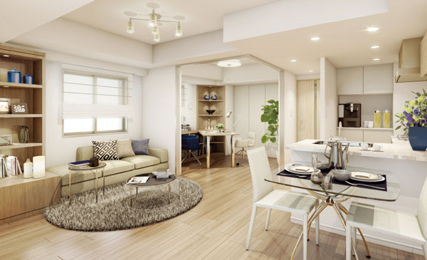 Living.  [Weaving a comfortable life, Carefully selected equipment ・ specification] F3 type living ・ Dining Rendering