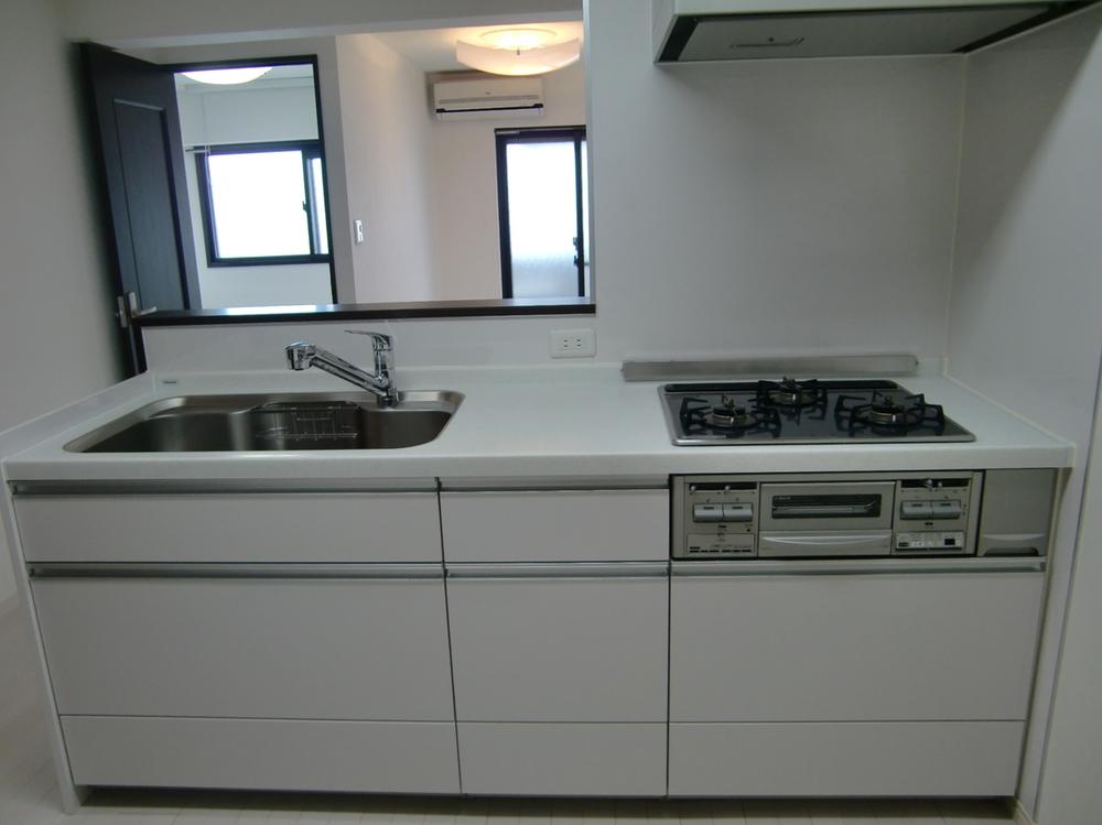 Kitchen. System kitchen Gas stove 3-neck