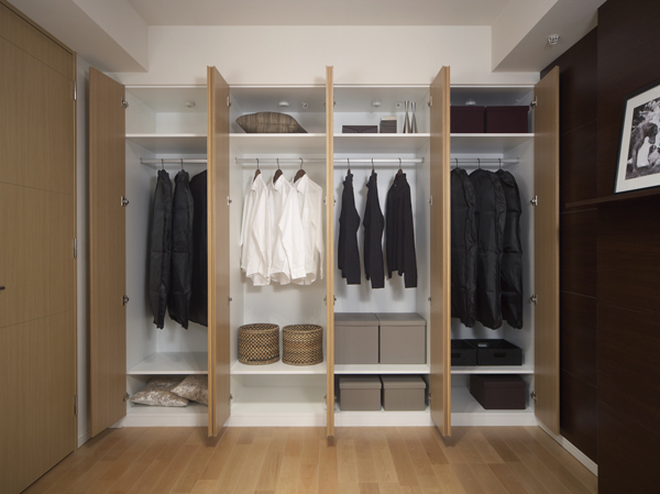 Receipt.  [closet] You like can the store plenty clothing and bags.