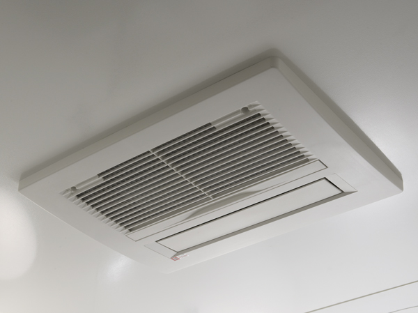Bathing-wash room.  [TES-type bathroom heater dryer] TES-type bathroom heater dryer of Tokyo gas is ventilation in the bathroom, It reduces the occurrence of mold. further, It is also convenient to dry out the laundry on a rainy day in the drying function.