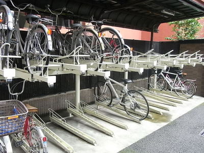 Other common areas. On-site bicycle parking lot