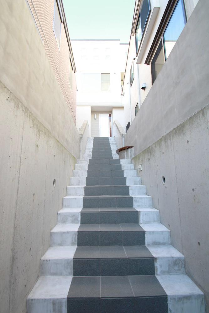Local appearance photo. Stylish approach stairs