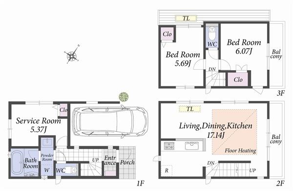 Floor plan 2-D Building