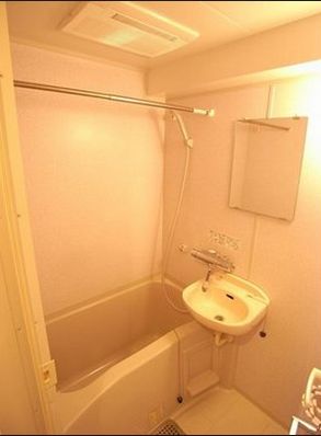 Bath. With bathroom dryer!