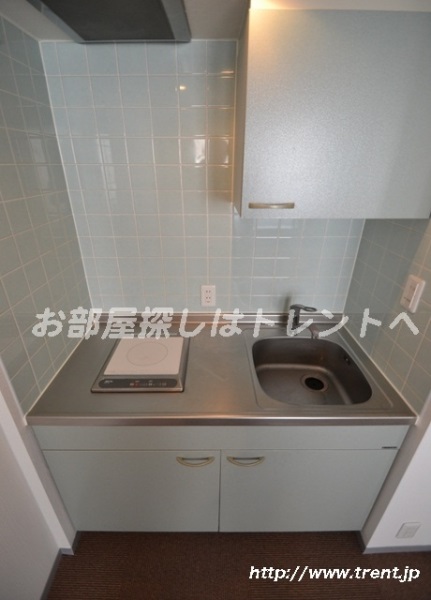 Kitchen. It is a photograph of the 1R type of the fourth floor same building. Please see for reference.