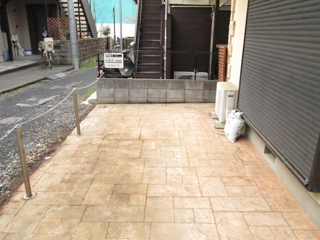 Parking lot. Parking space one