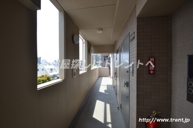 Entrance. State of the outside corridor