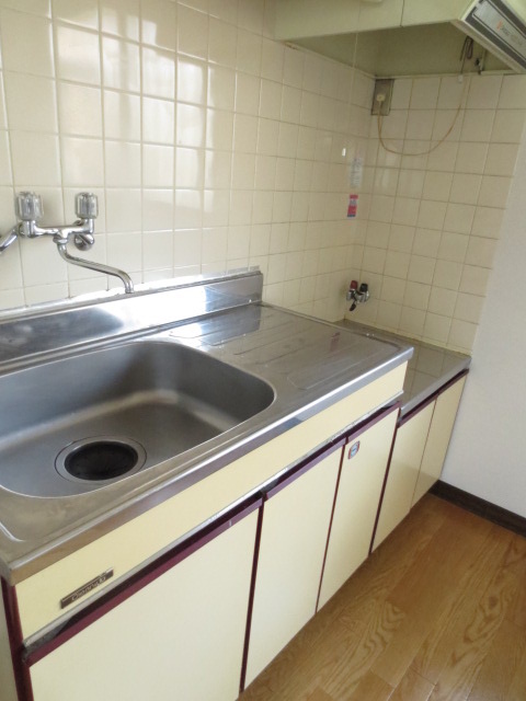 Kitchen. Two-burner gas stove installation Allowed