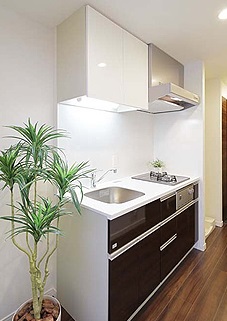 Kitchen. model room Comforia Kagurazaka DEUX