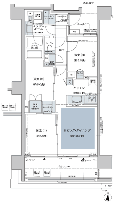 Floor: 3LD ・ K + N (storeroom) + WIC (walk-in closet) + SIC (shoes closet), the occupied area: 67.26 sq m, Price: 69,800,000 yen, now on sale