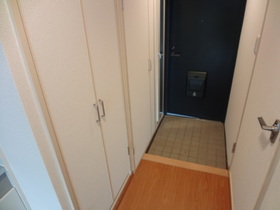 Entrance. Hide washing machine Storage