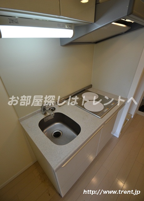 Kitchen. It is 1K photo of the same building in Room difference. Please see for reference. 