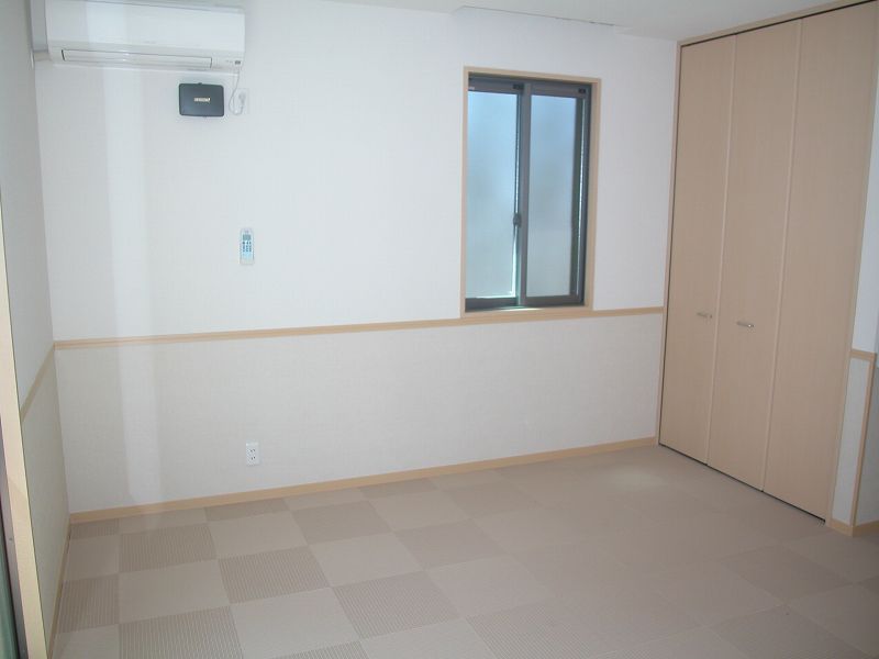 Living and room. A room with a floor heating