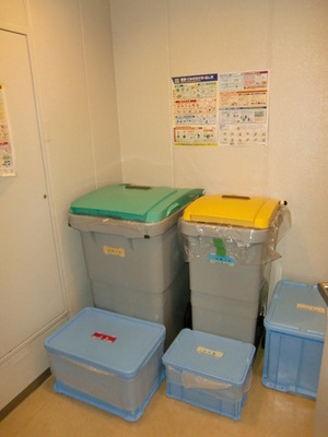 Other common areas. There is a dedicated waste storage facilities on each floor