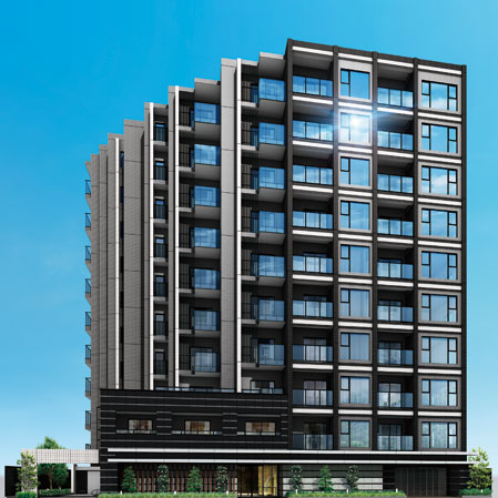 Buildings and facilities. Exterior - Rendering ※ Rendering of the web is one that caused draw based on the drawings of the planning stage, In fact a slightly different. Also, We have omitted details and equipment, etc. of shape.  ※ Trees such as the on-site is what drew the image of the location after you've grown. Also, Shades of leaves and flowers, Tree form, etc. is different from the actual is an image. It should be noted, Since the planting 栽計 images are subject to change, Please note.