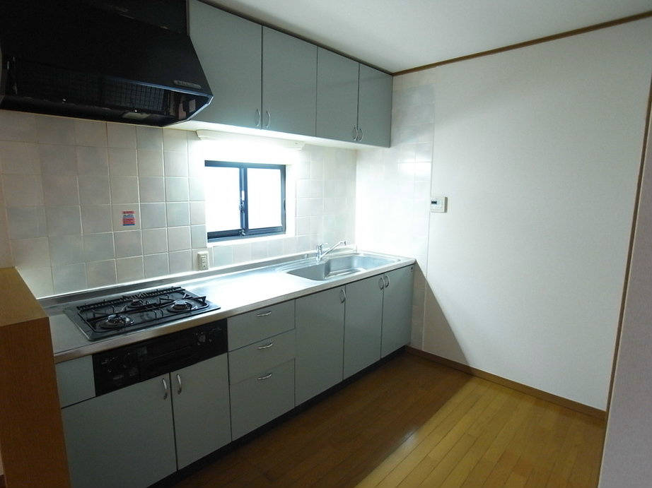 Kitchen. 3-neck gas stove ・ Grill of system Kitchen