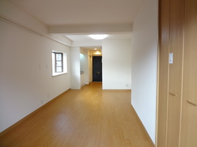 Living and room. There is a bay window