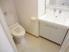 Washroom. Independent wash basin