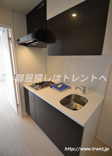 Kitchen. It is a photograph of the same building 1K (another type).