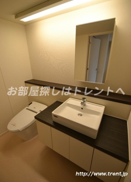 Washroom. It is a photograph of the same building 1K (another type).