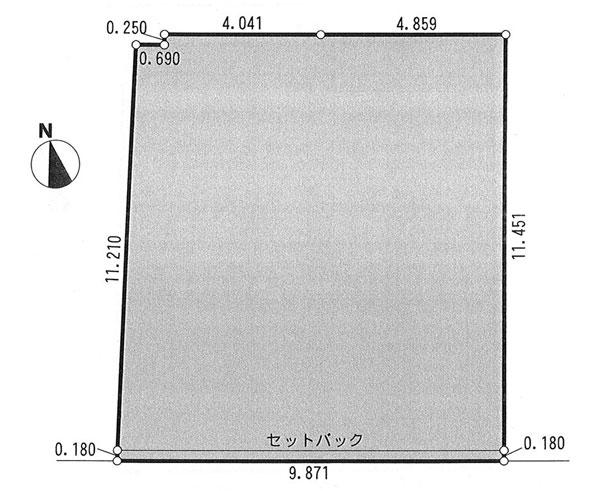 Compartment figure. Land price 78,500,000 yen, Land area 113 sq m