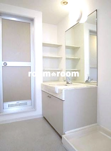 Washroom. With separate wash basin