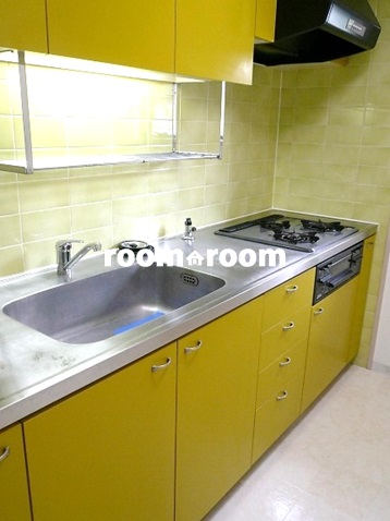 Kitchen. 3-neck gas stove with grill