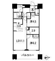 Floor: 2LDK + DEN + SIC, the occupied area: 66.04 sq m, Price: TBD