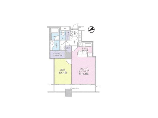 Floor plan. 1LDK type 50.01 sq m 16 floor per favorable view