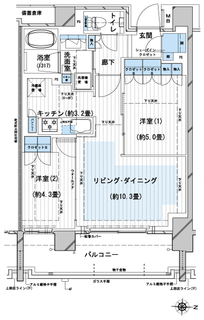 Floor: 2LDK + SIC, the occupied area: 52.56 sq m, Price: TBD