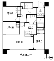 Floor: 3LDK + W, the occupied area: 63.29 sq m, Price: 58,800,000 yen, now on sale