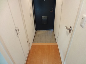 Entrance. Hide washing machine Storage