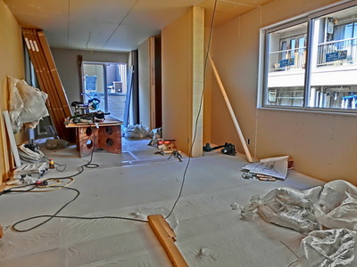 Living and room. Under construction