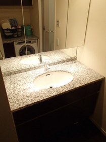 Washroom. Independent wash basin