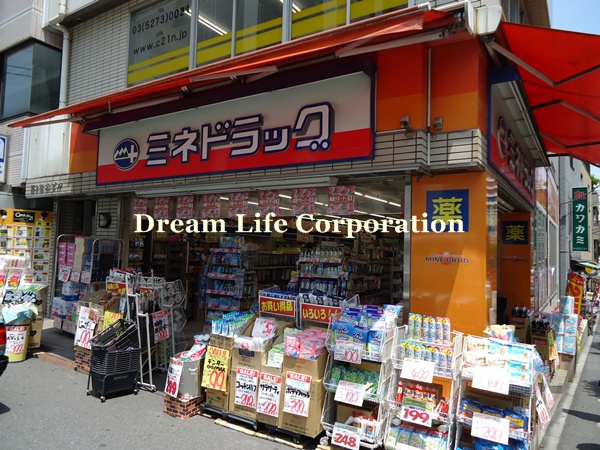 Dorakkusutoa. Mine drag Ushigome Yanagicho shop 414m until (drugstore)