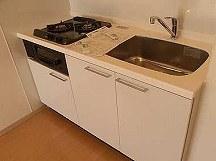 Kitchen.  ☆ Spacious sink of 2-neck system Gasukitchin ☆