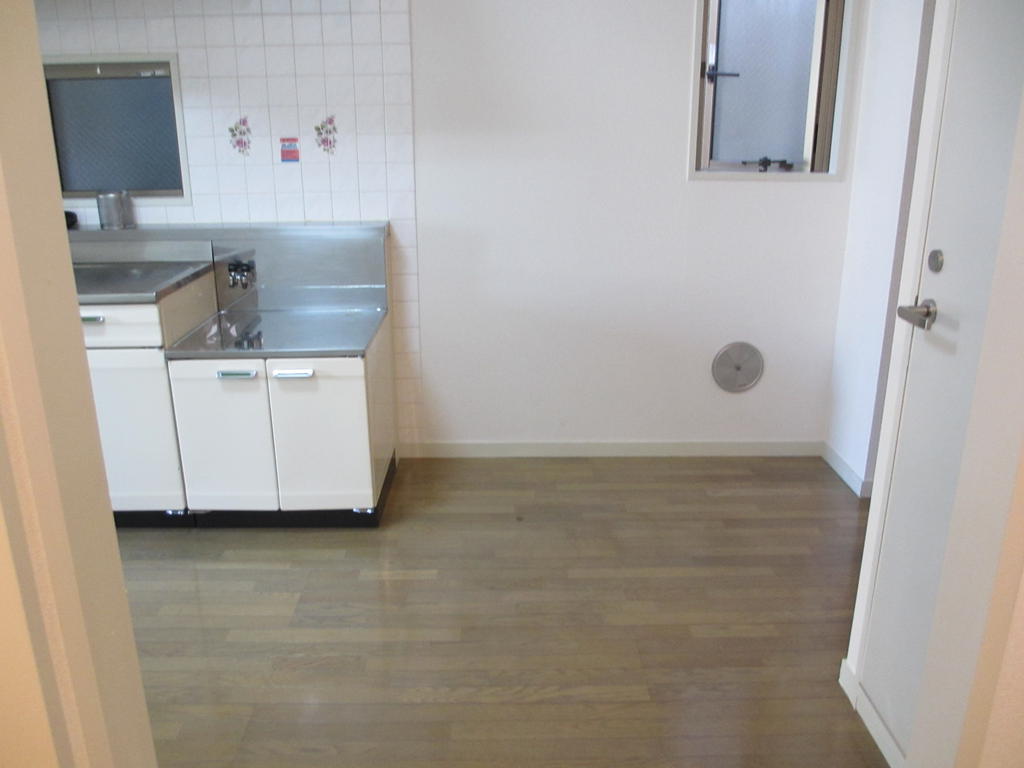 Kitchen. Where from washing machine storage saw the kitchen quarters