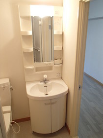 Washroom. I'm happy independence washstand