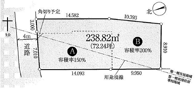 Compartment figure. Land price 130 million yen, Land area 238.82 sq m