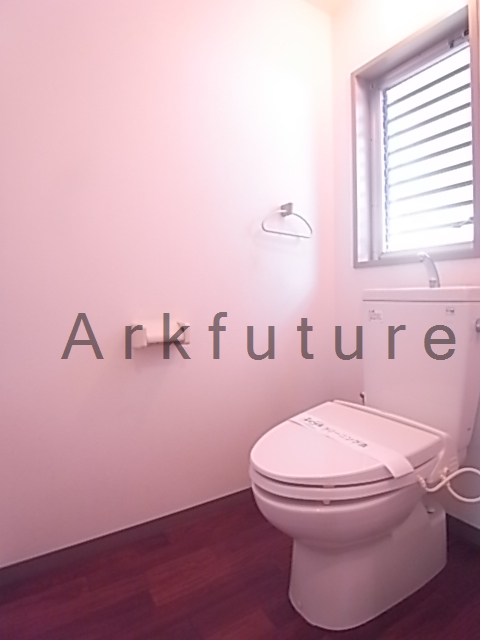 Toilet. There is a window in the toilet, Bright is! 