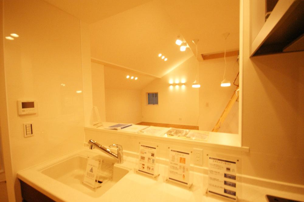 Kitchen. This face-to-face kitchen that you can cherish family and petting.