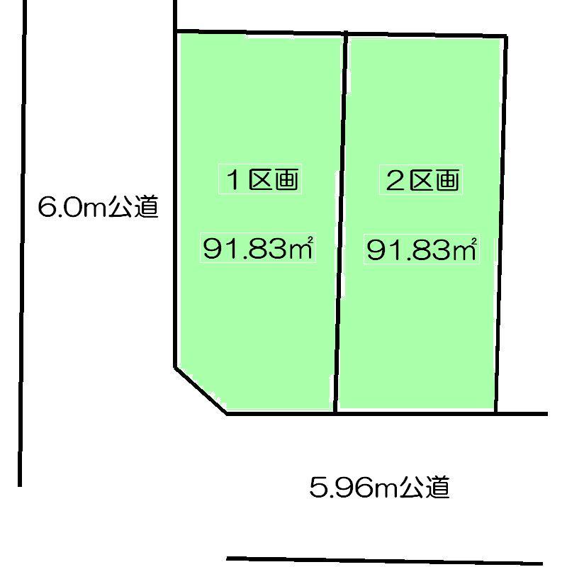 Compartment figure. Land price 66,800,000 yen, Land area 91.83 sq m