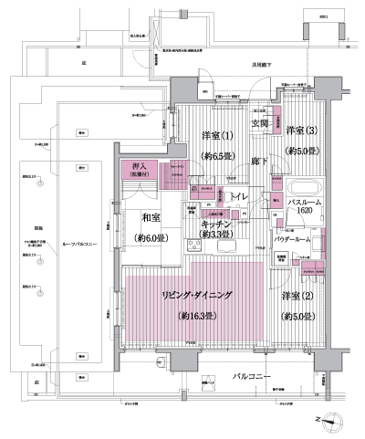 Floor: 4LDK + walk-in closet, the occupied area: 90.03 sq m