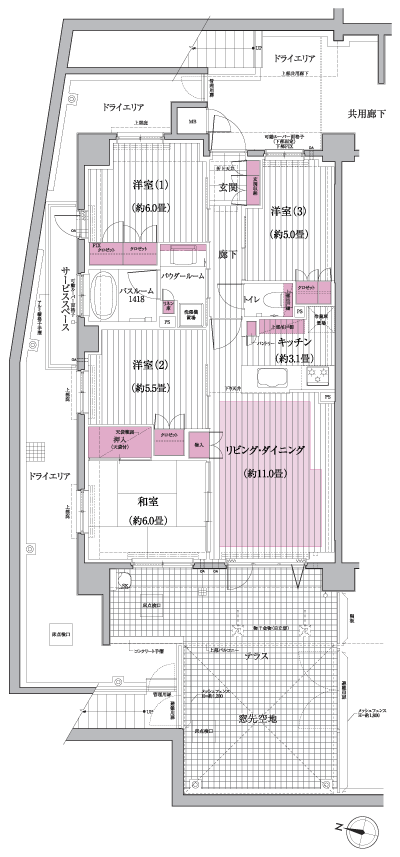 Floor: 4LDK, occupied area: 77.75 sq m