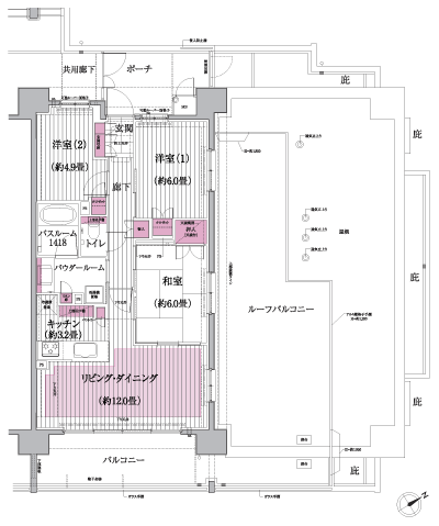Floor: 3LDK, occupied area: 70.27 sq m