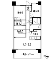 Floor: 3LDK, occupied area: 70.16 sq m