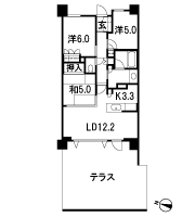 Floor: 3LDK, occupied area: 70.16 sq m
