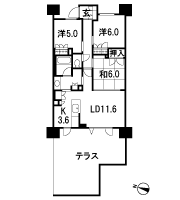 Floor: 3LDK, occupied area: 72.52 sq m