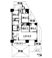 Floor: 4LDK + walk-in closet, the occupied area: 88.47 sq m